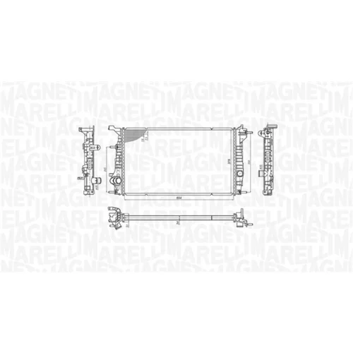 Chladič motora MAGNETI MARELLI 350213200600 - obr. 1