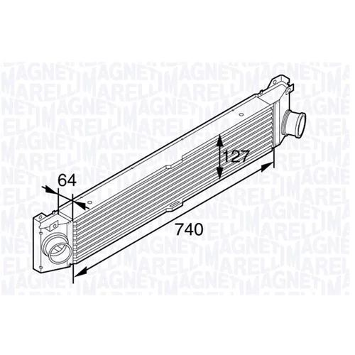 Chladič plniaceho vzduchu MAGNETI MARELLI 351319201990