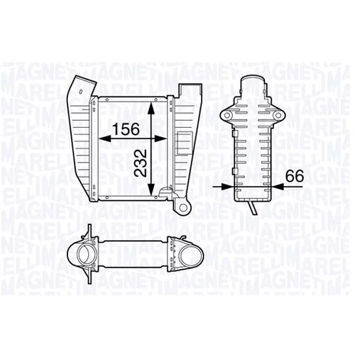 Chladič plniaceho vzduchu MAGNETI MARELLI 351319202450