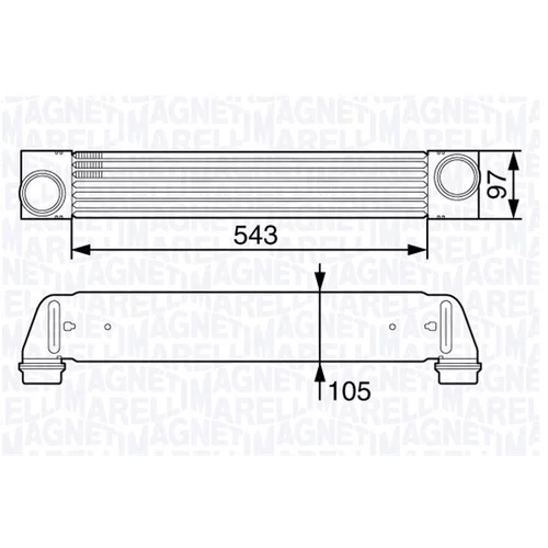 Chladič plniaceho vzduchu MAGNETI MARELLI 351319202720