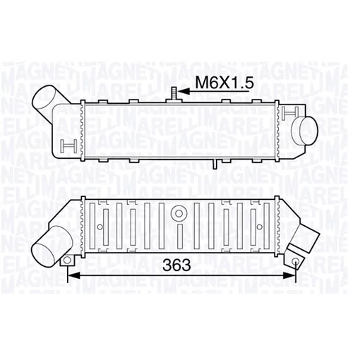 Chladič plniaceho vzduchu MAGNETI MARELLI 351319203600