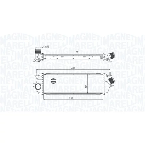 Chladič plniaceho vzduchu MAGNETI MARELLI 351319205340