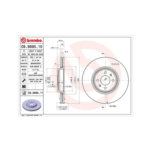 Brzdový kotúč MAGNETI MARELLI 360406106700