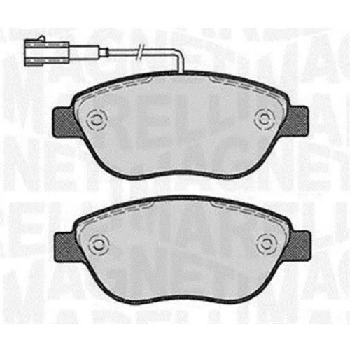 Sada brzdových platničiek kotúčovej brzdy MAGNETI MARELLI 363916060221