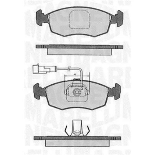 Sada brzdových platničiek kotúčovej brzdy MAGNETI MARELLI 363916060232
