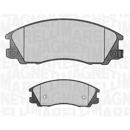 Sada brzdových platničiek kotúčovej brzdy MAGNETI MARELLI 363916060282