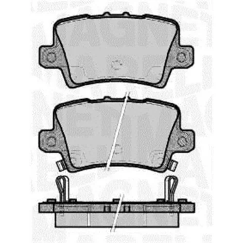 Sada brzdových platničiek kotúčovej brzdy MAGNETI MARELLI 363916060621