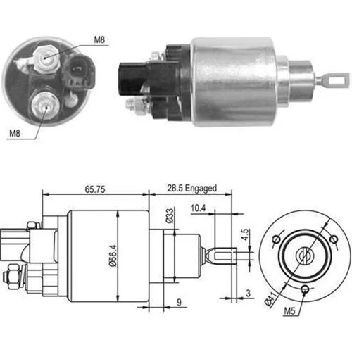 Elektromagnetický spínač pre štartér MAGNETI MARELLI 940113050420