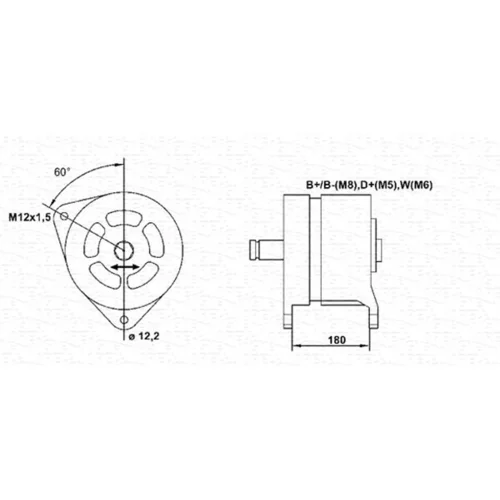 Alternátor MAGNETI MARELLI 943356267010