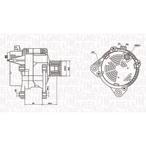 Alternátor MAGNETI MARELLI 063731260010