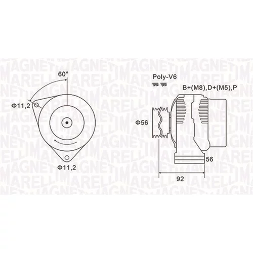 Alternátor MAGNETI MARELLI 063731299010