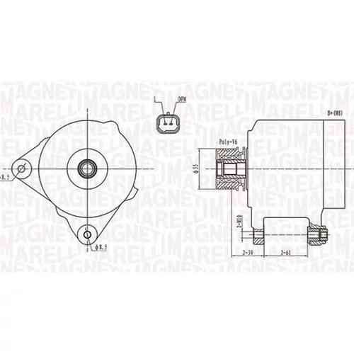 Alternátor MAGNETI MARELLI 063731762010