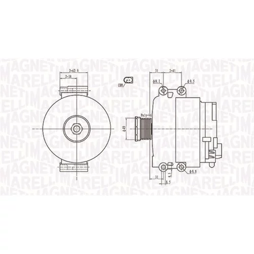 Alternátor MAGNETI MARELLI 063731774010