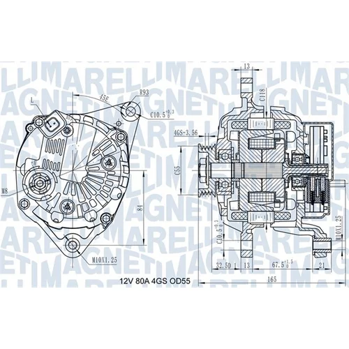 Alternátor MAGNETI MARELLI 063731977010