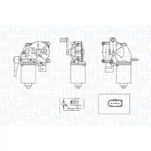 Motor stieračov MAGNETI MARELLI 064372100010