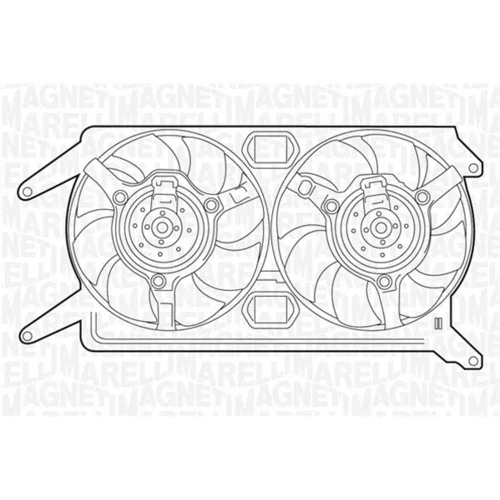 Ventilátor chladenia motora MAGNETI MARELLI 069422243010