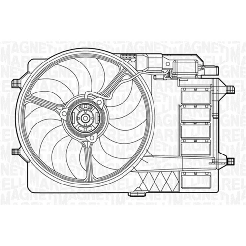 Ventilátor chladenia motora MAGNETI MARELLI 069422279010