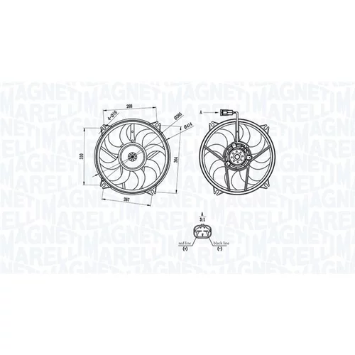 Ventilátor chladenia motora MAGNETI MARELLI 069422708010