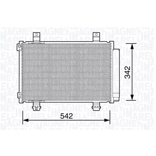 Kondenzátor klimatizácie MAGNETI MARELLI 350203673000