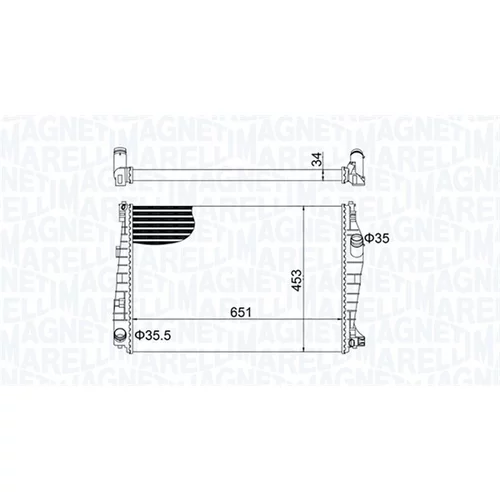 Chladič motora MAGNETI MARELLI 350213152000