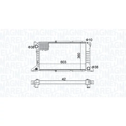 Chladič motora MAGNETI MARELLI 350213163800