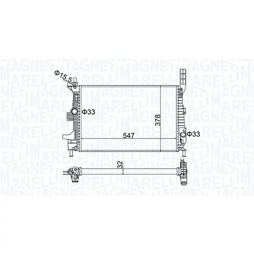 Chladič motora MAGNETI MARELLI 350213173800