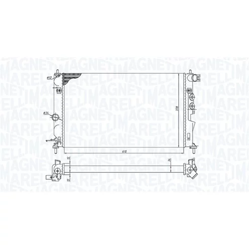 Chladič motora MAGNETI MARELLI 350213190600