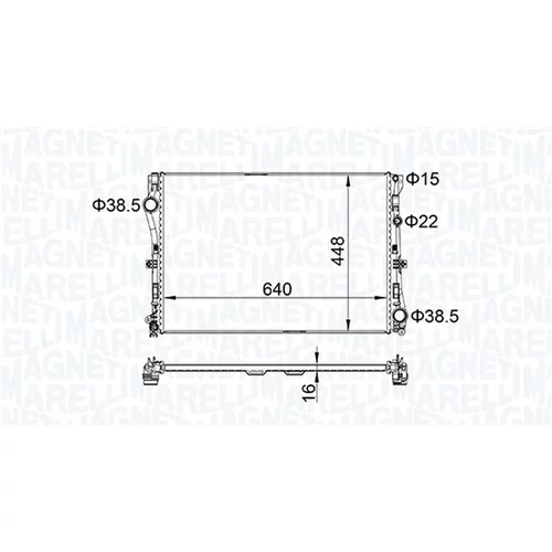 Chladič motora MAGNETI MARELLI 350213205400