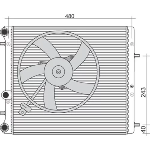 Chladič motora MAGNETI MARELLI 350213851000