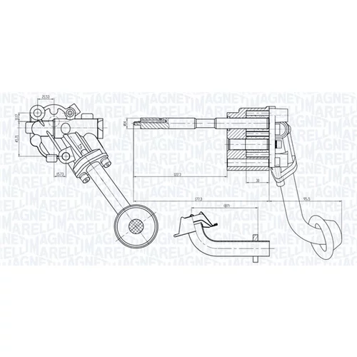 Olejové čerpadlo 351516000023 (MAGNETI MARELLI) - obr. 1