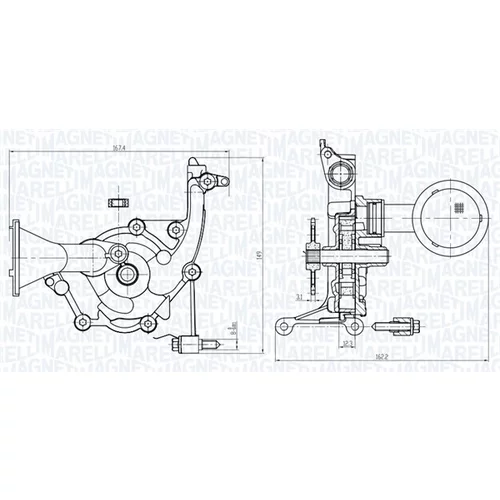 Olejové čerpadlo 351516000087 (MAGNETI MARELLI) - obr. 1