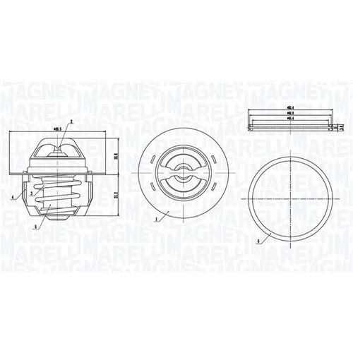 Termostat chladenia MAGNETI MARELLI 352317005140 - obr. 1