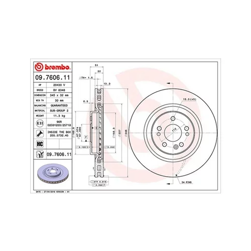 Brzdový kotúč MAGNETI MARELLI 360406033301