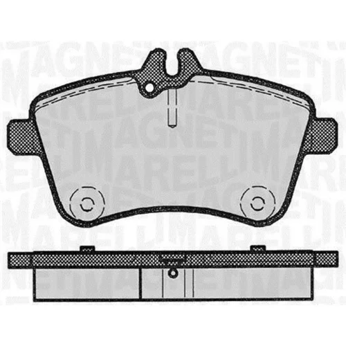 Sada brzdových platničiek kotúčovej brzdy MAGNETI MARELLI 363916060302