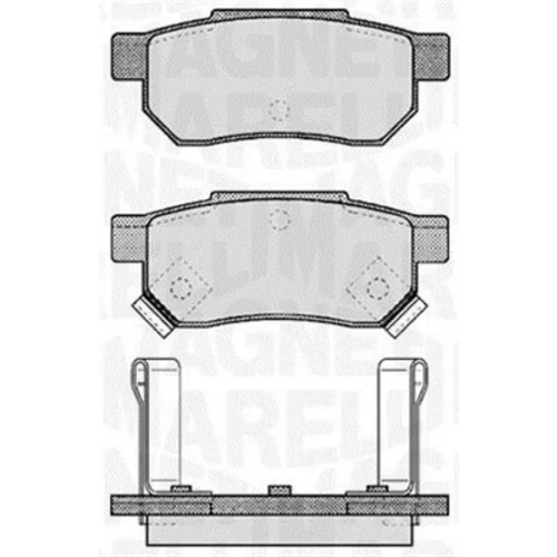 Sada brzdových platničiek kotúčovej brzdy MAGNETI MARELLI 363916060457