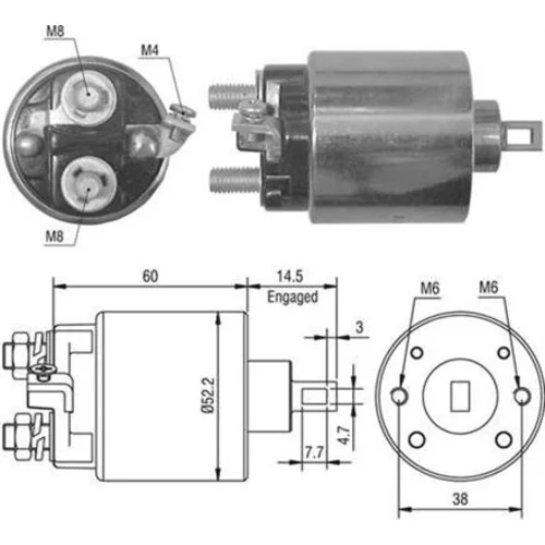 Elektromagnetický spínač pre štartér MAGNETI MARELLI 940113050022