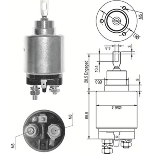 Elektromagnetický spínač pre štartér MAGNETI MARELLI 940113050327