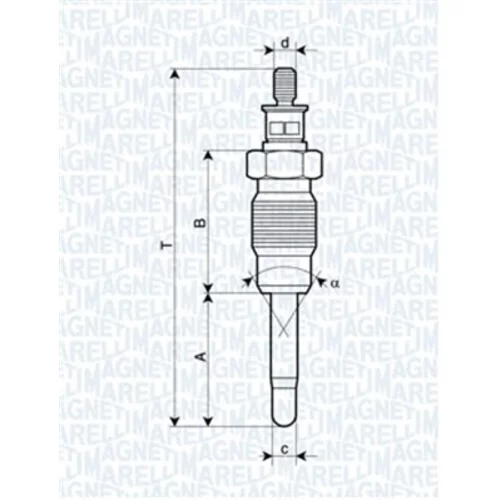 Žeraviaca sviečka MAGNETI MARELLI 062900016304