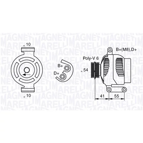 Alternátor 063377028010 (MAGNETI MARELLI)