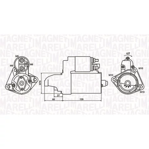 Štartér MAGNETI MARELLI 063721050010