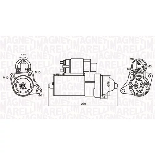 Štartér MAGNETI MARELLI 063721107010