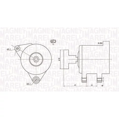 Alternátor MAGNETI MARELLI 063731649010