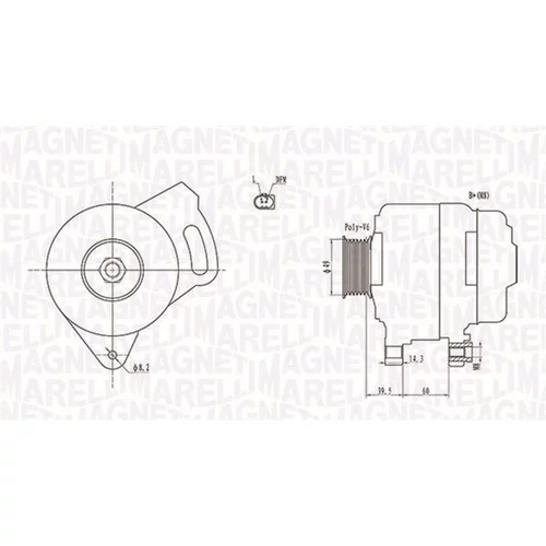 Alternátor MAGNETI MARELLI 063731750010