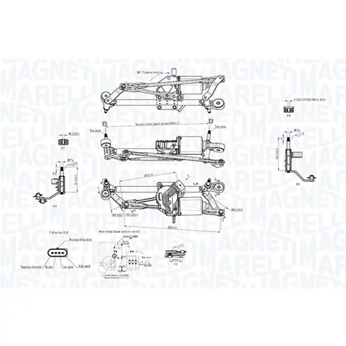 Systém čistenia skiel MAGNETI MARELLI 064351702010 - obr. 1