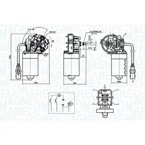 Motor stieračov MAGNETI MARELLI 064370000010