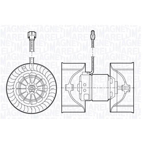 Vnútorný ventilátor MAGNETI MARELLI 069412671010