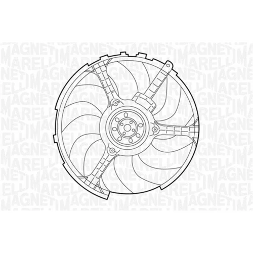 Ventilátor chladenia motora MAGNETI MARELLI 069422032010