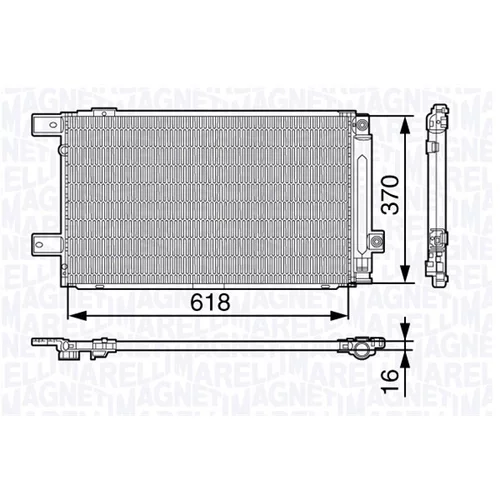 Kondenzátor klimatizácie MAGNETI MARELLI 350203676000