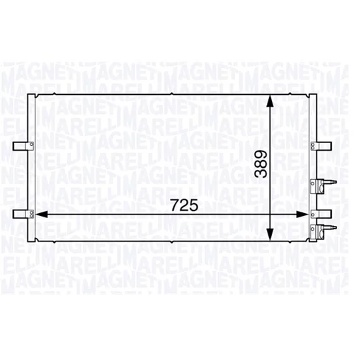 Kondenzátor klimatizácie MAGNETI MARELLI 350203730000