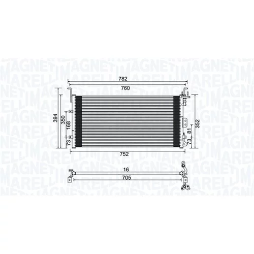 Kondenzátor klimatizácie MAGNETI MARELLI 350203959000